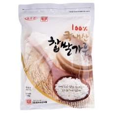 찹쌀가루 1kg 국산 우리승진 찹쌀 분태 쌀가루, 1개