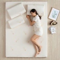 라폼 하드 5cm 천연라텍스 매트리스 토퍼, 프리미엄 그레이