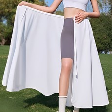 아즈몰 자외선 차단 스커트 롱 치마 아이스 냉감 쿨링