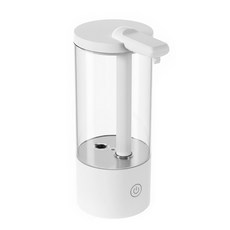 HK sell 젤매틱 대용량 주방 디스펜서 충전식 자동 센서, 원형 화이트, 1개