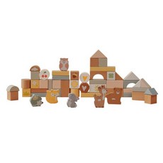 피에스타 파스텔 동물 나무블록 세트 50pcs, 단품, 1개