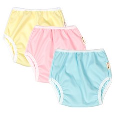 베이비앙 국내산 무형광 배변훈련팬티 방수팬츠 팬티형 방수커버 모음, 43방수커버 팬티형 옐로우 S, 1개