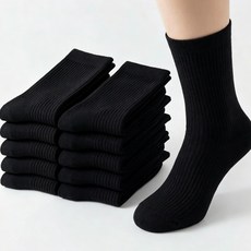 남성용 순면 땀흡수 냄새 방지 중목 양말 10켤레