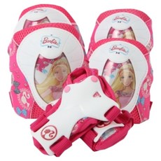이월상품 바비 글리터 아동용 보호대(무릎+팔꿈치+손목), 1개, 글리터 바비핑크