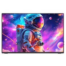 에비크 포터블 모니터 4K UHD 16인치 DEX 1200nit 고휘도 HDR 휴대용 모니터, 블랙-노터치, 40.64cm