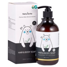 나투라비타 신생아 아기 샴푸 바스 장미꽃수 저자극 베이비 유아 어린이 바디워시 올인원, 1개, 500ml