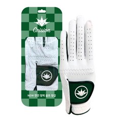 [골프 장갑 100만장 판매 신화] 피부보다 부드러운 NEW 천연 양가죽 골프 장갑, 그린, 1개