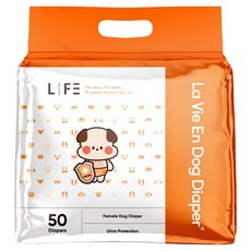 라비앙독 암컷 강아지 안심 기저귀 대용량 50매, 초소형, 1개, 50개입
