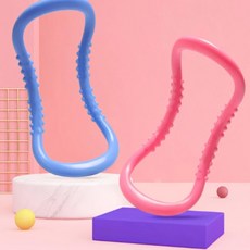 구스뜰 돌기형 요가링 필라테스링 스트레칭 종아리 마사지링 젠링, 1개, 블루