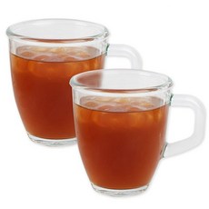 글라스락 강화유리컵+유리잔 2p 세트, 375ml, 2개