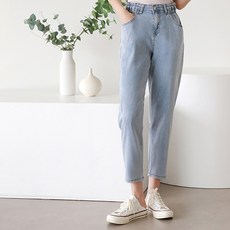 라르고비에 쿨링 하이웨스트 팬츠 프리미엄 텐셀 여성 밴딩 청바지[기장3종]