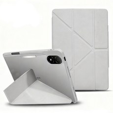 LareinaT 접이식 레노버 태블릿 PC 프로 12.7 케이스 (2025년형) 가벼우다 간략하다 샤오신패드 프로 12.7 태블릿 케이스, 그레이, 1개