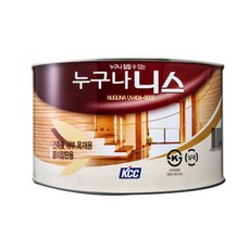 KCC 누구나 니스 1L 2L 4L 유광 바니쉬 건물 내부 목재용 신나필요없음, 1개