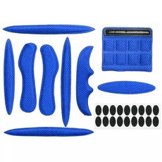 아띠꼴로 자전거 싸이클 헬멧 패드 보호대 스펀지 내피 세트, 블루, 1개