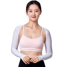 TS스포츠 여성 골프웨어 이너웨어 기능성 자외선차단 냉감 쿨티셔츠 UV차단 쿨링-숄더 볼레로(손등커버)