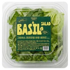 그린어스 무농약 친환경 유러피안 프리미엄 바질 파우치 샐러드, 5개, 80g