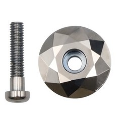 크레바스 자전거스템캡 자전거부품 헤드악세서리 티타늄, 1개