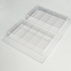 대림상사 초콜릿틀 두바이 초코 몰드 2구 사각 몰드, 10개