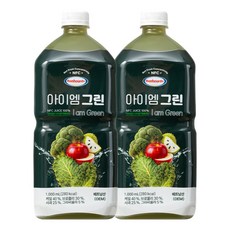 보넬드 아이엠 그린주스 100% NFC 착즙주스, 2개, 1L