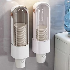 바니홈 무타공 종이컵 디스펜서, 1개, 화이트