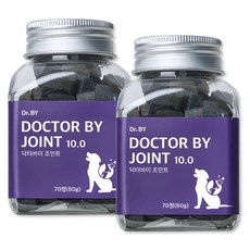 닥터바이 조인트 강아지 관절 영양제 슬개골 노견 도움 보조제, 70정, 뼈/관절강화, 2세트