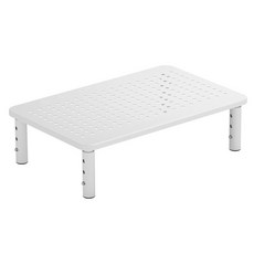 엔키마운트 ENK-DT100 화이트 3단계 높이조절 모니터 받침대