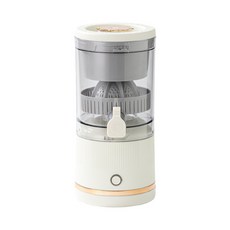 Mochae 무선 휴대용 원액기 가정용 레몬 착즙기 자동 주스기 슬로우주서기 부엌 소형 과일 분리 과즙기, 흰색