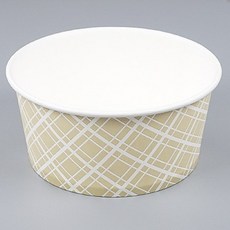 조은팩 PT 종이용기 520호 체크무늬 1000개, 1개