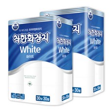 착한화장지 화이트 3겹 화장지 30m 30롤 2팩(60롤), 30개입, 2개