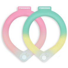 파인댕 강아지 넥쿨러 산책용품 쿨 스카프 벌레퇴치 야광기능 반려동물, 민트레몬, 1개