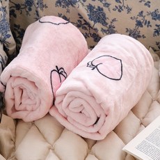 보들보들 따뜻한 극세사담요 휴대용 블랭킷 2P