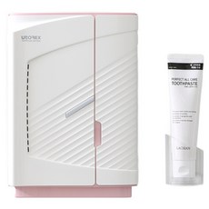 유토렉스 프라임 스마트 AI 칫솔 살균기 UV-C 자동 순환 칫솔 전체 살균 히팅 건조기 UTC-81UV, 핑크