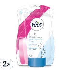 veet 인샤워 제모 크림 민감성 피부용, 150g, 2개