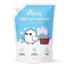 프로코 9종효소 베이비파우더 유아 세탁세제, 6개, 1.3L