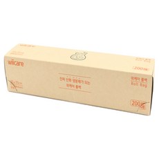 위케어 산화생분해 크린 위생 롤백(중) 썩는비닐 제로웨이스트 비닐봉투 200매, 중(M), 1개, 200개