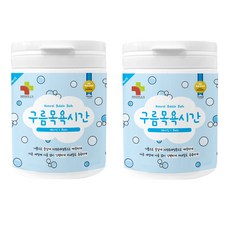 구름목욕시간 베이직 유아 입욕제 무향, 500g, 2개