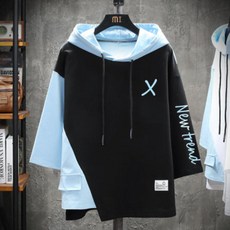 인투조이 남성 7부 소매 쿨 셔츠 후드 반팔 루즈핏 티셔츠