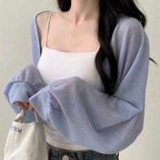 빅걸스토리 여성 샤인 볼레로 가디건