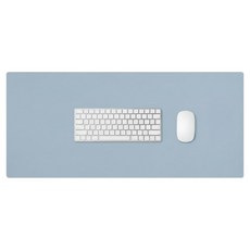 멜틱 가죽 마우스 장패드, 1개, 스카이블루