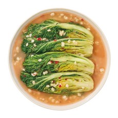한백김치 보리김치 1kg 2kg 제주산 보리 얼갈이 보리물김치 [100%국내산], 1개