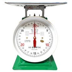 금성계기사 지시저울 30kg 접시저울 시장저울 아날로그저울 계량저울 앉은뱅이저울 계량저울 스테인리스 접시, 1개, 1개, 1개