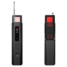 적외선 몰카 감지 GPS 추적기 도청 탐지기 휴대형 보안기기, 블랙, 1개