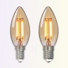 더쎈 LED C35 에디슨 전구 4W E14 E17 촛대구 촛불 인테리어 감성 조명