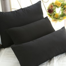 나가다 1+1 베개커버, ONLY 블랙, 2개