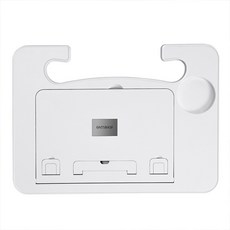 차량용 테이블 카시트 트레이 태블릿 노트북 거치대 식탁 책상, 아이보리, 1개