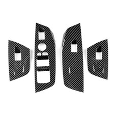 호환 BMW X3 G01 X4 G02 2018 2019 2020 2021 2022 2023 내부 창문 리프팅 스위치 도어 손잡이 당김 커버 ABS 탄소 섬유 텍스처 액세서리, 윈도우