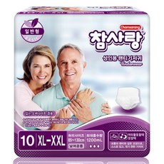 참사랑 일반형 팬티형 특대형10px8팩 성인용기저귀, 10개입, 8개