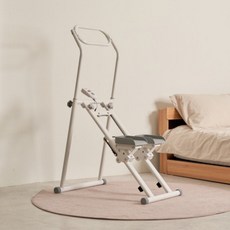 스텝업 가정용 천국의계단 스텝퍼 계단오르기 홈트 운동기구, 크림화이트