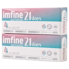 아임파인 21데이즈 인슐린 펜니들 32G 4mm 멸균주사침, 2박스, 21개입