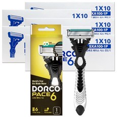 도루코 페이스 6 면도기, 1개입, 50개